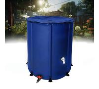 Baril de pluie pliable de 750 l avec support et robinet - Kit de collecte d'eau de pluie respectueux de l'environnement, design durable, comprend une housse à fermeture éclair pour un stockage durable