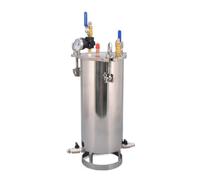 Baril de pression à piston pneumatique de 1 L, for colle haute viscosité, réservoir en acier inoxydable, décharge par le bas(Aluminum piston)