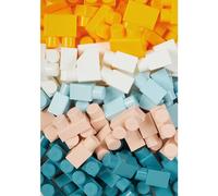 Baril de rangement Abrick Ecoiffier 50 blocs souples colorés dès 12 mois Bleu
