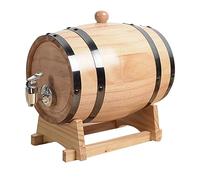 Baril de vieillissement en chêne avec support en bois, mini barils de whisky, 1l 1 litre Dispensateur de baril de vieillissement en chêne avec un robinet pour les esprits, les liqueurs, le vin, la bi