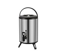 Baril d'isolation commercial, garde l'eau chaude ou froide, robinet en résine pliable de grande capacité, joint étanche, convient pour une variété de boissons