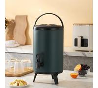 Baril d'isolation commercial, garde l'eau chaude ou froide, robinet en résine pliable de grande capacité, joint étanche, convient pour une variété de boissons