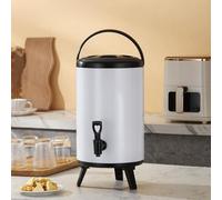 Baril d'isolation commercial, garde l'eau chaude ou froide, robinet en résine pliable de grande capacité, joint étanche, convient pour une variété de boissons