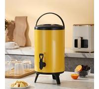 Baril d'isolation commercial, support pliable de grande capacité avec robinet en résine, joint étanche pour boissons chaudes ou froides