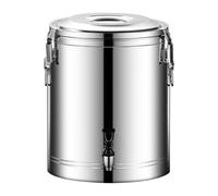 Baril d'isolation en acier inoxydable, grande capacité de 10 L, excellente rétention de la chaleur et du froid, parfait pour la soupe et le porridge, couvercle amovible pour un nettoyage facile