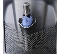Baril dorganisateur de boîte de rangement de parapluie de voiture multifonctionnel, support de support de bouteilles deau suspendu pliant de voiture, poubelle, noir