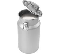 Baril en Acier Inoxydable Milk C Milk Bucket Jug Bucket avec Couvercle Scellé Seau à Vin Cister Récipient De Stockage pour Le Stockage De Liquide De Lait D Vin, 10L 22X30cm