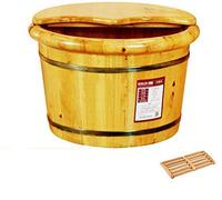 Baril en bois spa ménage cadeau en bois baignoire de pied de pied seau à pied baignoire épaissis le bassin de pied en bois pour trempé les pieds masseur baignoire de pied de santé du pied de bain du