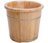 Baril en boisPiedSpaMénageCadeau Massif Pied en Bois TobbeSanté Pieds Bains Barreloires en Bois Seau Pied Spa Bois Secousse des piedsSeeking des piedsConfortableNaturelMénageArticles de décoration