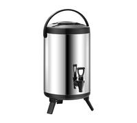Baril Isolé En Acier Inoxydable, Distributeur de Boissons à Double Paroi avec Robinet, Marmites pour Thé, Jus, Fête, Café, 6L