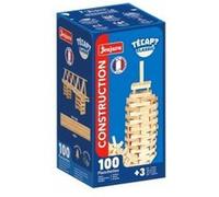 Baril planchettes classic bois 100 pieces + livret idees - tecap - jeu construction enfant - made in france - set jouet et carte