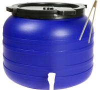 Baril plastique baril alimentaire baril choucroute avec couvercle 100 L + CLIPS EN BOIS
