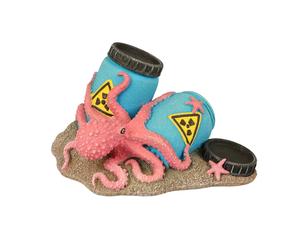 Baril radioactif avec pieuvre Aqua Della Multicolore M / 17x12x10 cm