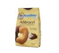 Barilla Biscuits Abbracci Fourres à la Noisette et au Cacao 0.35 kg - Lot de 6