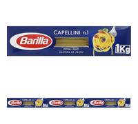 Barilla Classique - Capellini n. 1 à la semoule de blé dur toujours al dente - 1 kg (Lot de 4)