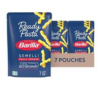 Barilla Lot de 7 sachets de pâtes prêtes à l'emploi, Gemelli, 200 ml
