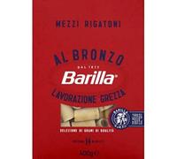 Barilla Pates Al Bronzo Mezzi Rigatoni 400g - Le paquet de 400g