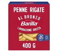 Barilla Pâtes Al Bronzo Penne Rigate avec matrices en bronze pour rugosité intense 100% blé dur de haute qualité 400 g