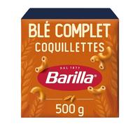 BARILLA - Pâtes Coquillettes Complètes au Blé Intégral, Saveur Authentique et Texture Tendre (500g) - Le Lot De 4