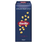 Barilla Pâtes ditalini rigati 500g (Lot de 6)