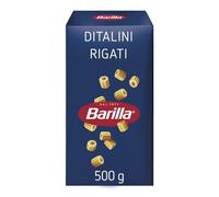 BARILLA - Pâtes Ditalini Rigati, Texture Authentique et Saveur Intense pour Recettes Gourmandes (500g) - lot de 4 - Vendu par Lot