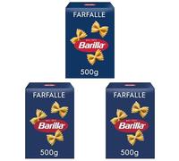 Barilla Pâtes Farfalle Generose collezione 500g (Lot de 3)