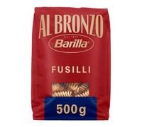 BARILLA - Pâtes Fusilli Al Bronzo, Texture Authentique et Tenue Parfaite pour vos Recettes (Sachet 500g) - lot de 4 - Vendu par Lot