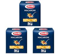 Barilla Pâtes Macaroni 1 kg (Lot de 3)