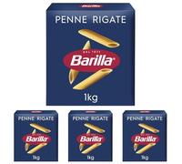 Barilla Pâtes Penne Rigate 1 kg (Lot de 4)