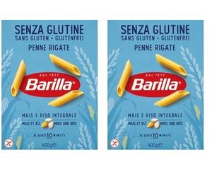 Barilla Pâtes Penne Rigate sans Gluten, 400g (Lot de 2)