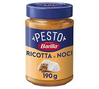 Barilla Pesto Ricotta et noix, pesto sicilien, sans gluten, sauce prête pour pâtes, 190 g