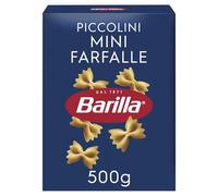 Barilla Piccolini - Mini Farfalle à la semoule de blé dur cuisson rapide - 500 g - Lot de 5