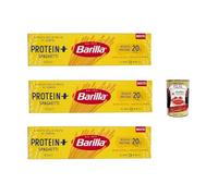 Barilla Protein+ Spaghetti 400gr, High protein, Pasta de blé en dur italien, 3 paquets de 400 g, pâtes en blé à 100% italien, + Italian Gourmet polpa 400g