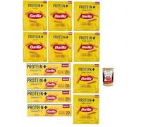 Barilla Protein +, Testpaket, High protein, Pasta de blé en dur italien, 6 paquets de 400 g, pâtes en blé à 100% italien, + Italian Gourmet polpa 400g