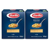 Barilla Risoni N26 Pâtes à base de semoule de grains en forme de riso 500g x2 unità-Pack Promoo