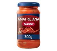BARILLA - Sauce Amatriciana Authentique pour Pâtes Savoureuses, Texture Onctueuse (Pot 300g) - lot de 4 - Vendu par Lot