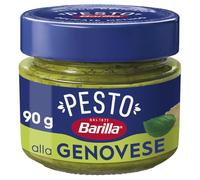 BARILLA - Sauce Pesto Genovese au Basilic Frais, Saveur Italienne Authentique en Pot 90g - Le Lot De 4
