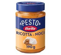BARILLA - Sauce Pesto onctueuse à la Ricotta et Noix, Saveur Gourmet Pour vos Plats (Pot 190g) - lot de 3 - Vendu par Lot
