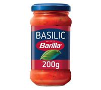 BARILLA - Sauce Tomate onctueuse au Basilic, Saveur Méditerranéenne Authentique (Pot 200g) - Le Lot De 4