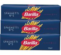 Barilla Spaghetti numéro 5 Pâtes de blé dur 500g paquet de 3