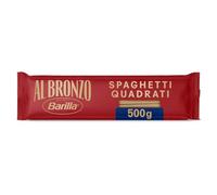 BARILLA - Spaghetti Quadrati al Bronzo, Texture Authentique et Tenue Parfaite (Sachet 500g) - lot de 4 - Vendu par Lot