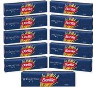 Barilla Spaghettini numéro 3 pâtes de blé dur 500g paquet de 11
