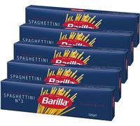 Barilla Spaghettini numéro 3 pâtes de blé dur 500g paquet de 5