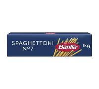 BARILLA - Spaghettoni N°7 pour une Texture Al Dente Authentique, Pâtes de Qualité (Boîte 1kg) - Le Lot De 4