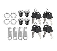 Barillet Boite Aux Lettres, Boite Aux Lettres 4pcs 16 mm 20 25 30 Cam canon de verrouillage porte tiroirs Boîte aux lettres Locker Armoire 2 Clé pour bois Porte en verre métal(30mm)