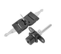 Barillet Boite Aux Lettres, Boite Aux Lettres Serrure d'armoire 16/19 mm en alliage de zinc for meubles, bureau, classeur, maison, avec 2 clés(Black 16mm)