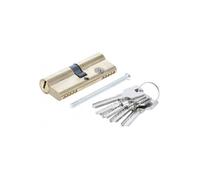 Barillet cylindre de serrure - BGS DO IT YOURSELF - 80 mm - Laiton - 5 clés incluses