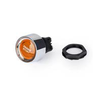 barillet d'allumage Bouton poussoir de démarrage de moteur de voiture 50 A, interrupteur sans clé, DC 12 V/24 V, petit bouton de démarrage de course, interrupteurs(Orange)