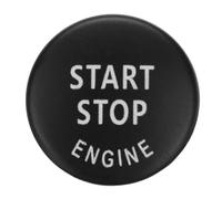 barillet d'allumage Couvercle de remplacement du bouton de démarrage et d'arrêt du moteur, adapté aux châssis BMW E X1 X3 X5 X6 séries E90 E91 E92 E93 E60 E84 E83(Black)