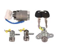 Barillet de contact avec clés Barillet De Cylindre De Serrure D'allumage De Voiture + Serrure De Porte Compatible Avec ACCENT 2006 2007 2008 2009 2010 2011 81920-1EA00 81905-1E000